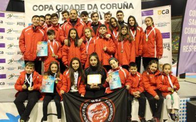 Cinco oros, seis platas, siete bronces y segundos en la general por equipos en la X Copa Cidade da Coruña