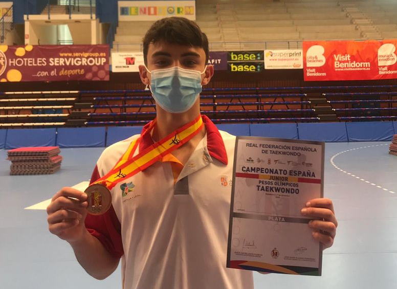 David Rodríguez Plata en el Campeonato de España Junior de Pesos Olímpicos