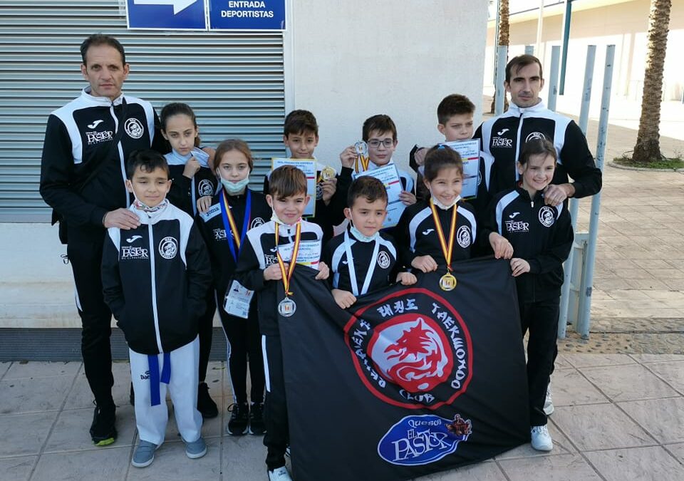 Tres oros, cuatro platas y dos bronces en el Campeonato de España de Taekwondo por clubes