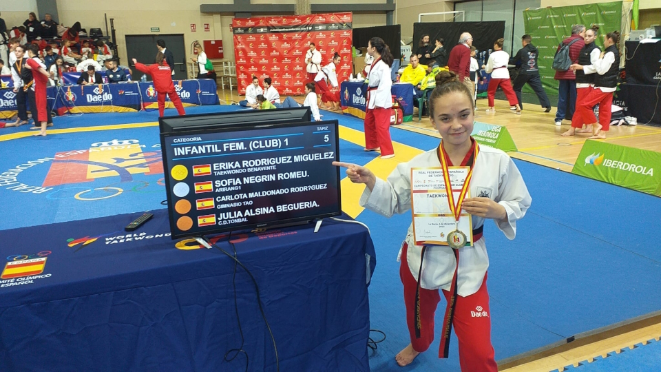 El Club Taekwondo Benavente destaca con 3 Oros, 1 Plata y 3 Bronces en el Campeonato de España de Clubs